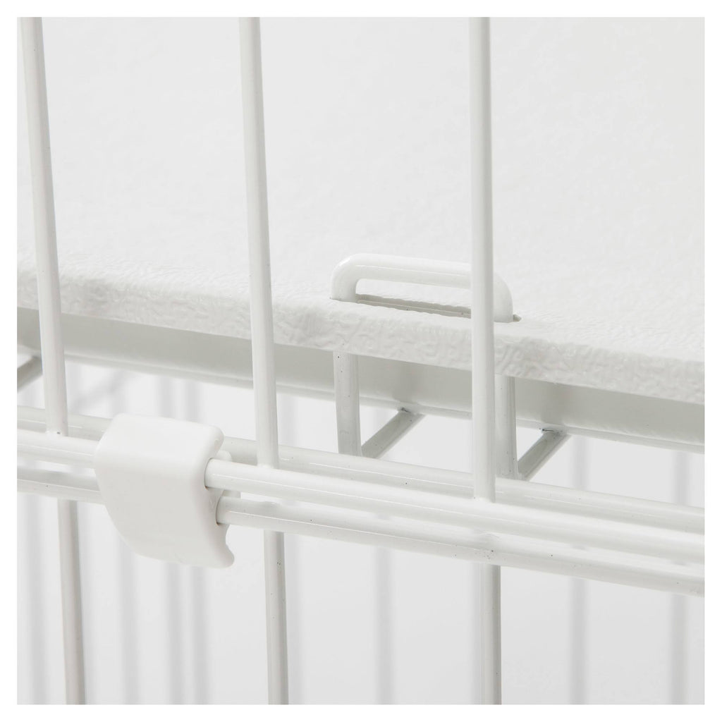 White 2-Tier Wire Cat Cage T9015