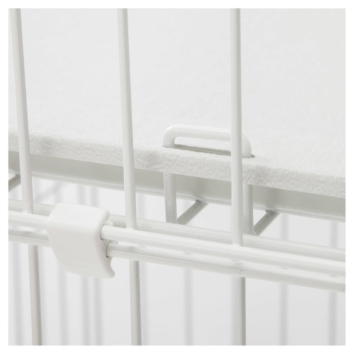 White 2-Tier Wire Cat Cage T9015
