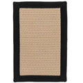 3' x 5' Black Braided Rug S371
