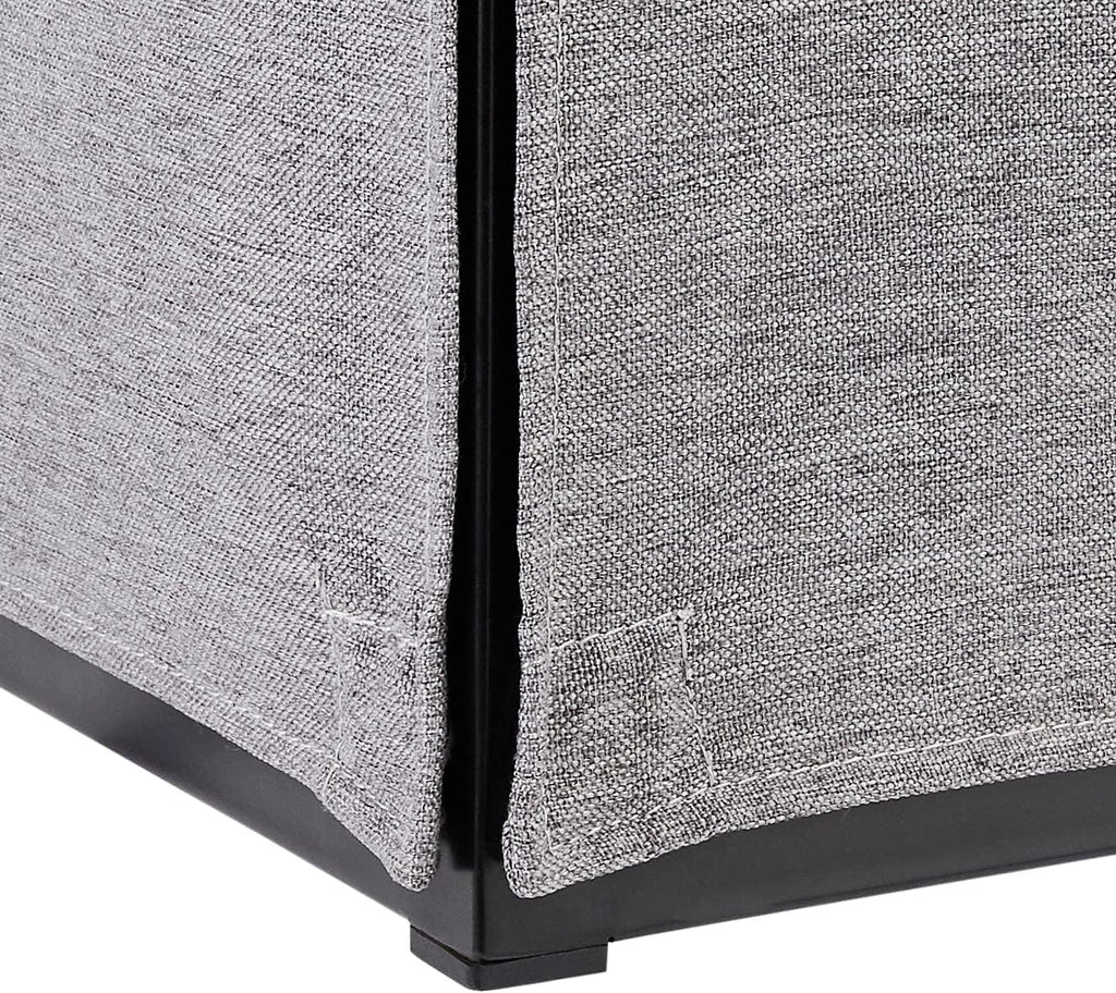 Grey Folding Ottoman Sleeper Sofa Bed F256