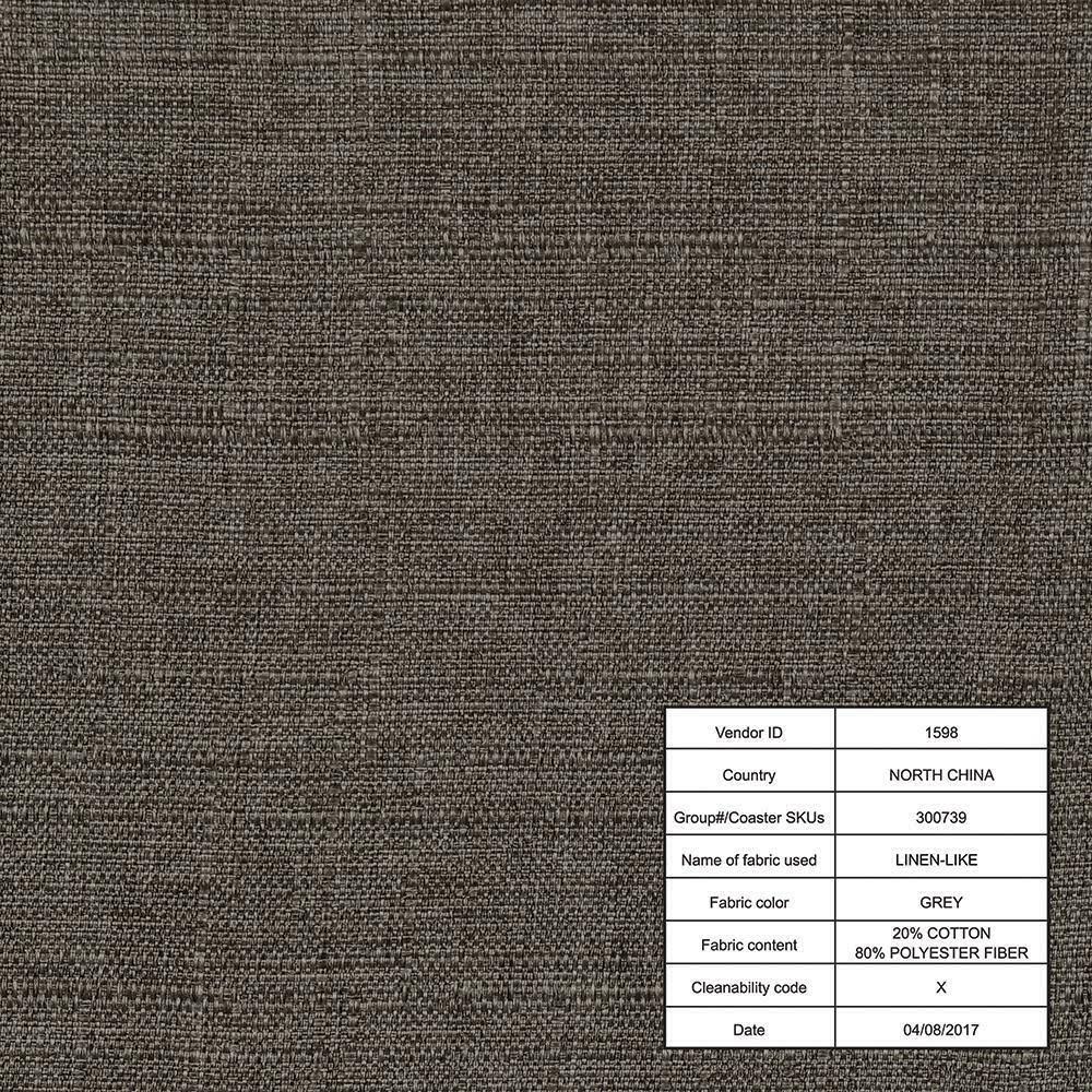 Queen Grey Upholstered Bed S3114