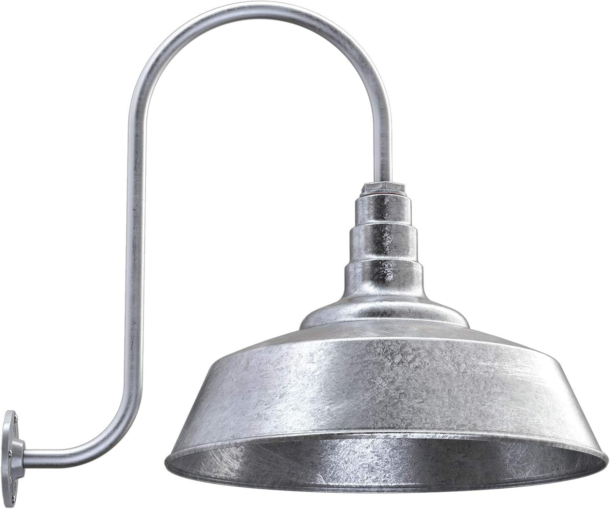 20 inch Dome Gooseneck Outdoor Wall Mounted Barn Light S38082
