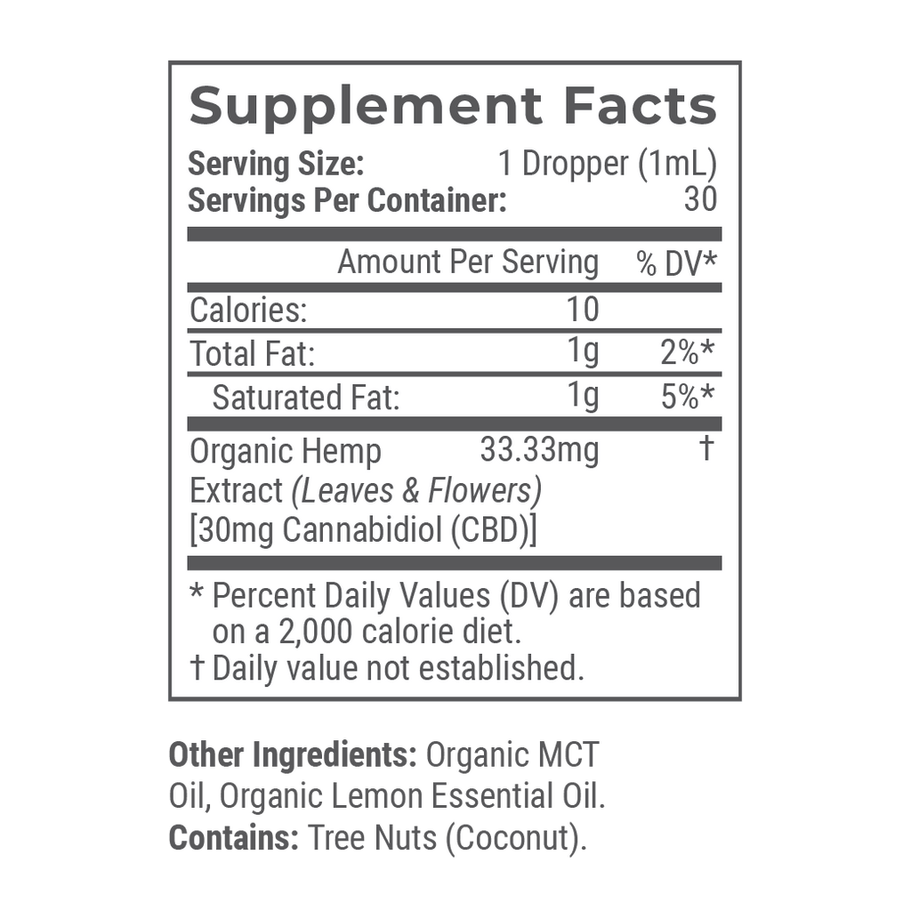Organic CBD Tincture A4141