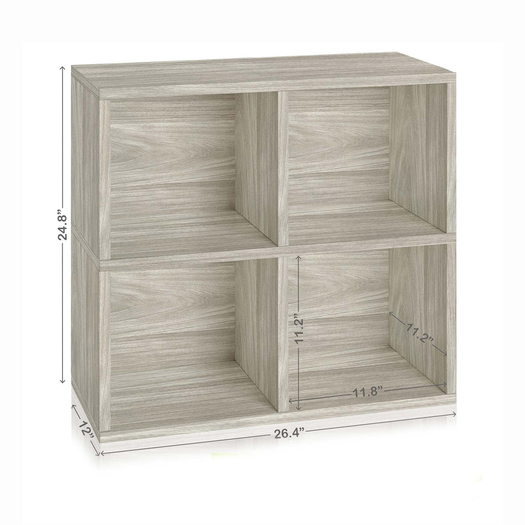 4 Cubby Bookcase Cube Shelf Organizer I4661