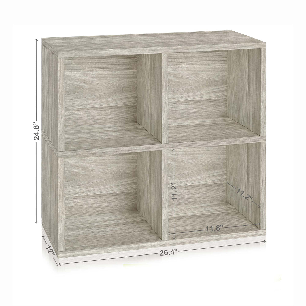 4 Cubby Bookcase Cube Shelf Organizer I4661