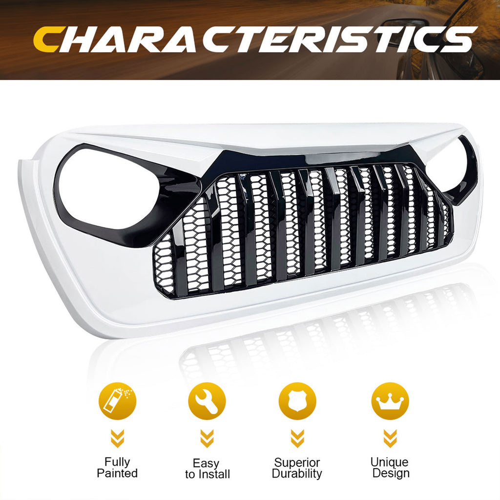 Front Grille for Jeep Wrangler JL & Gladiator JT U347