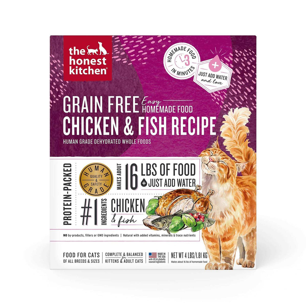 Chicken & Fish Grain-Free Dehydrated Cat Food R775965