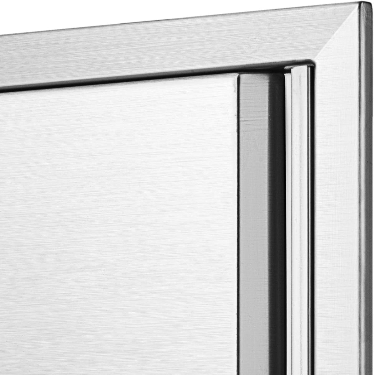 17 x 24 Inch Brushed Stainless Steel Outdoor Kitchen BBQ Access Door M137