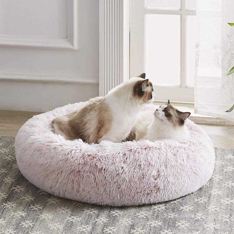 Grey Anti Anxiety Cat Bed H5768