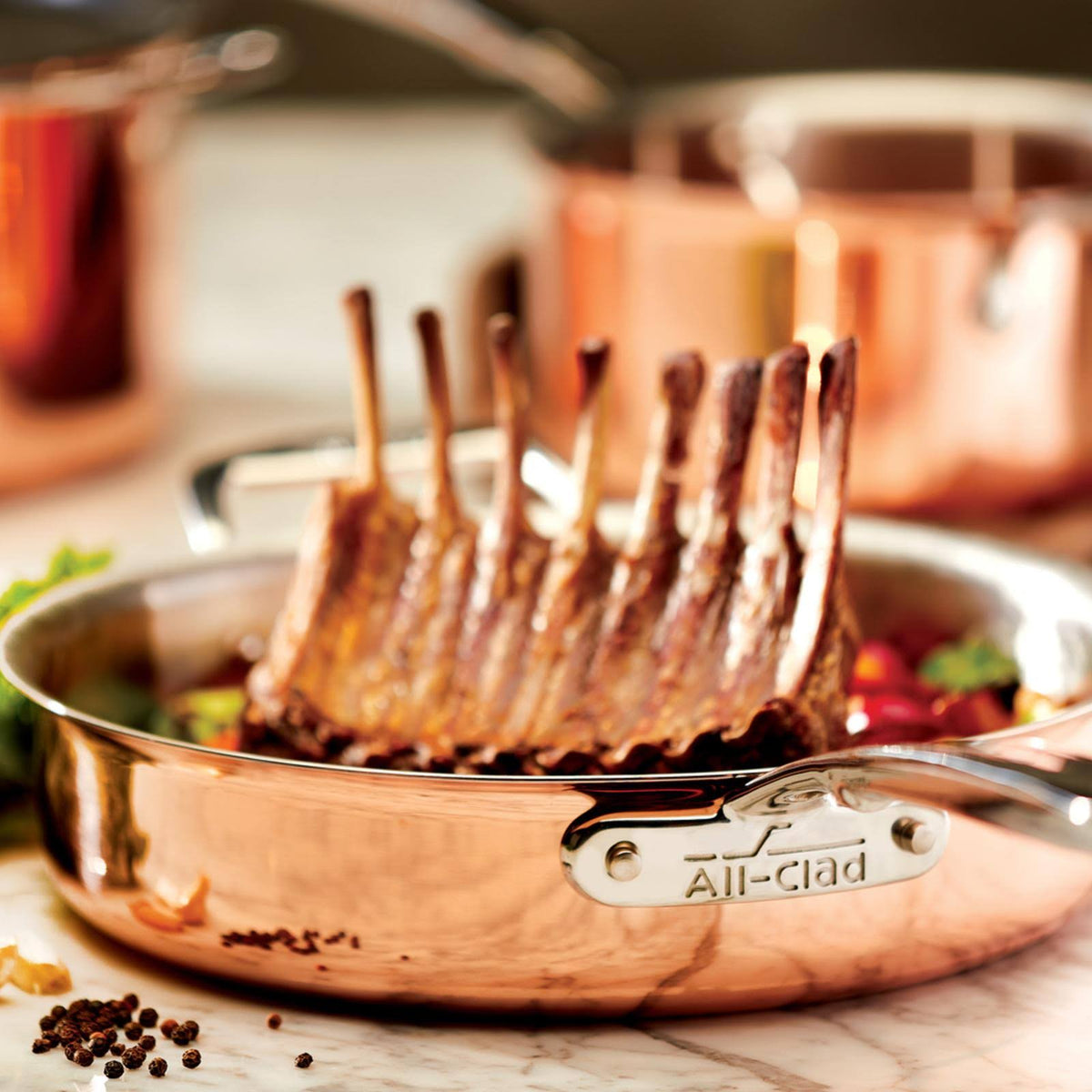 5 Piece Copper Cookware Set F797