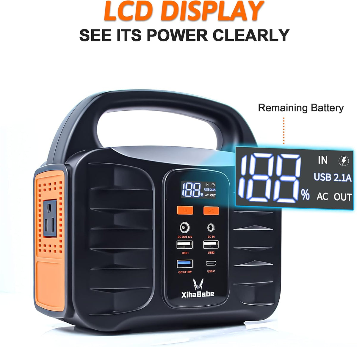 Portable Power Station 155Wh 110V/100W AC Outlet Lithium Battery X436393