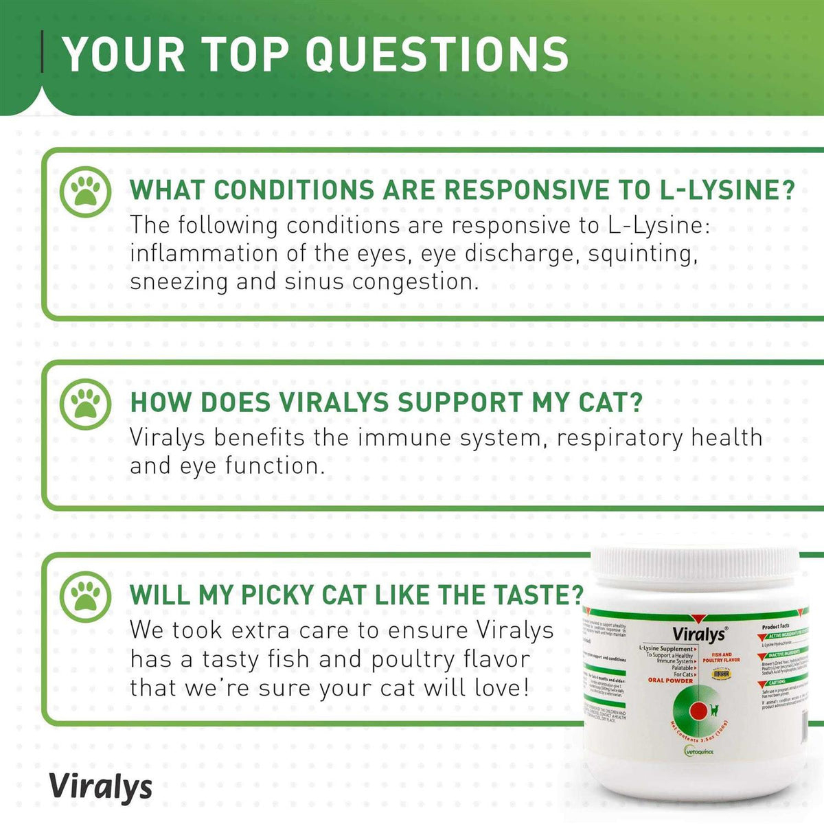 Viralys Oral Powder for Cats Y947684