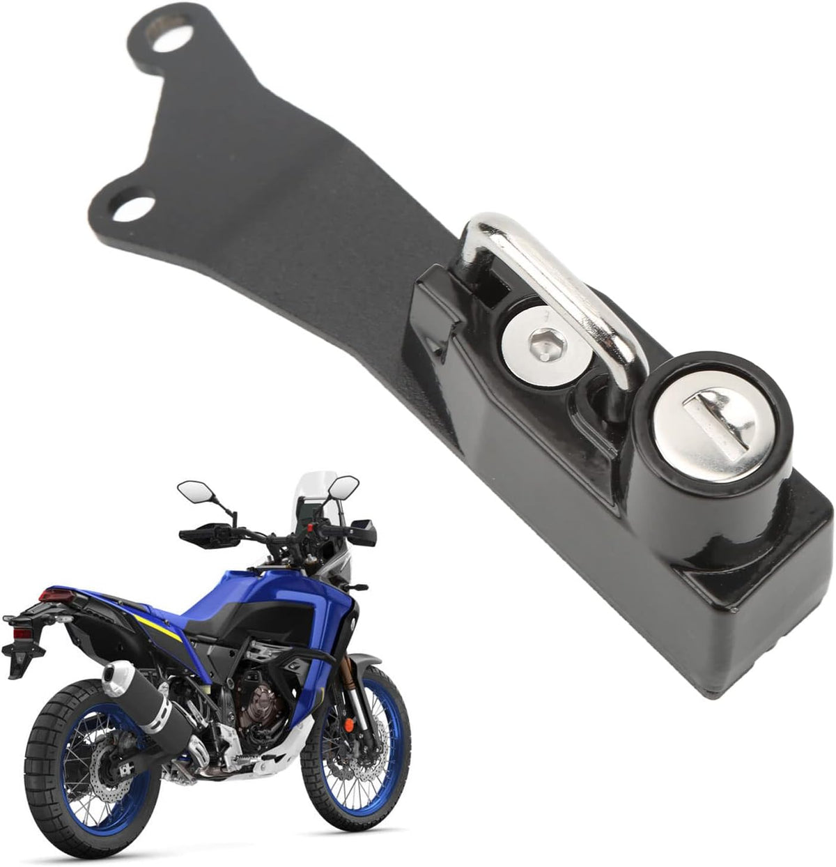 Black Motorcycle Helmet Lock with 2 Keys H5286