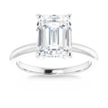 2.97Ct Platinum Lab Grown Emerald Cut Diamond Engagement Ring X25508