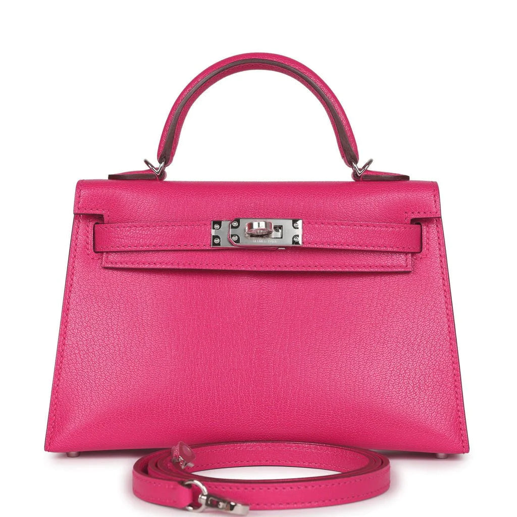 Rose Extreme Chevre Chamkila Palladium Hardware Bag K17263
