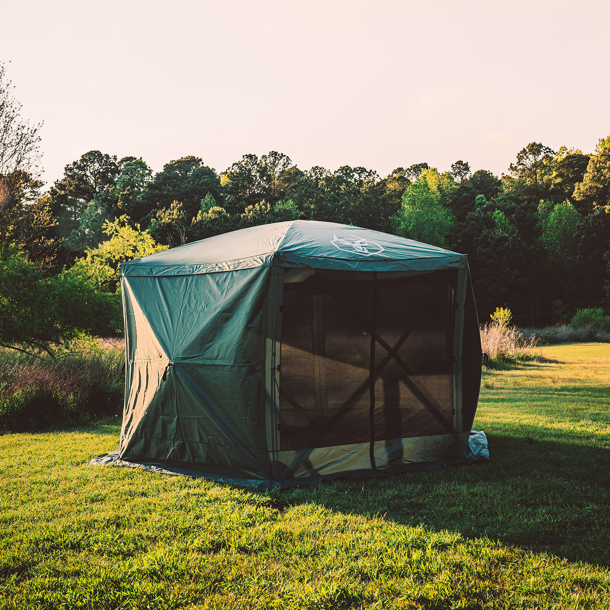 6-Sided Pop-Up Hub Screen Tent Alpine Green O78264