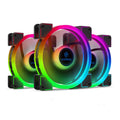 140mm 3pcs RGB PWM Dual Light Loop PC Case Fan O32615