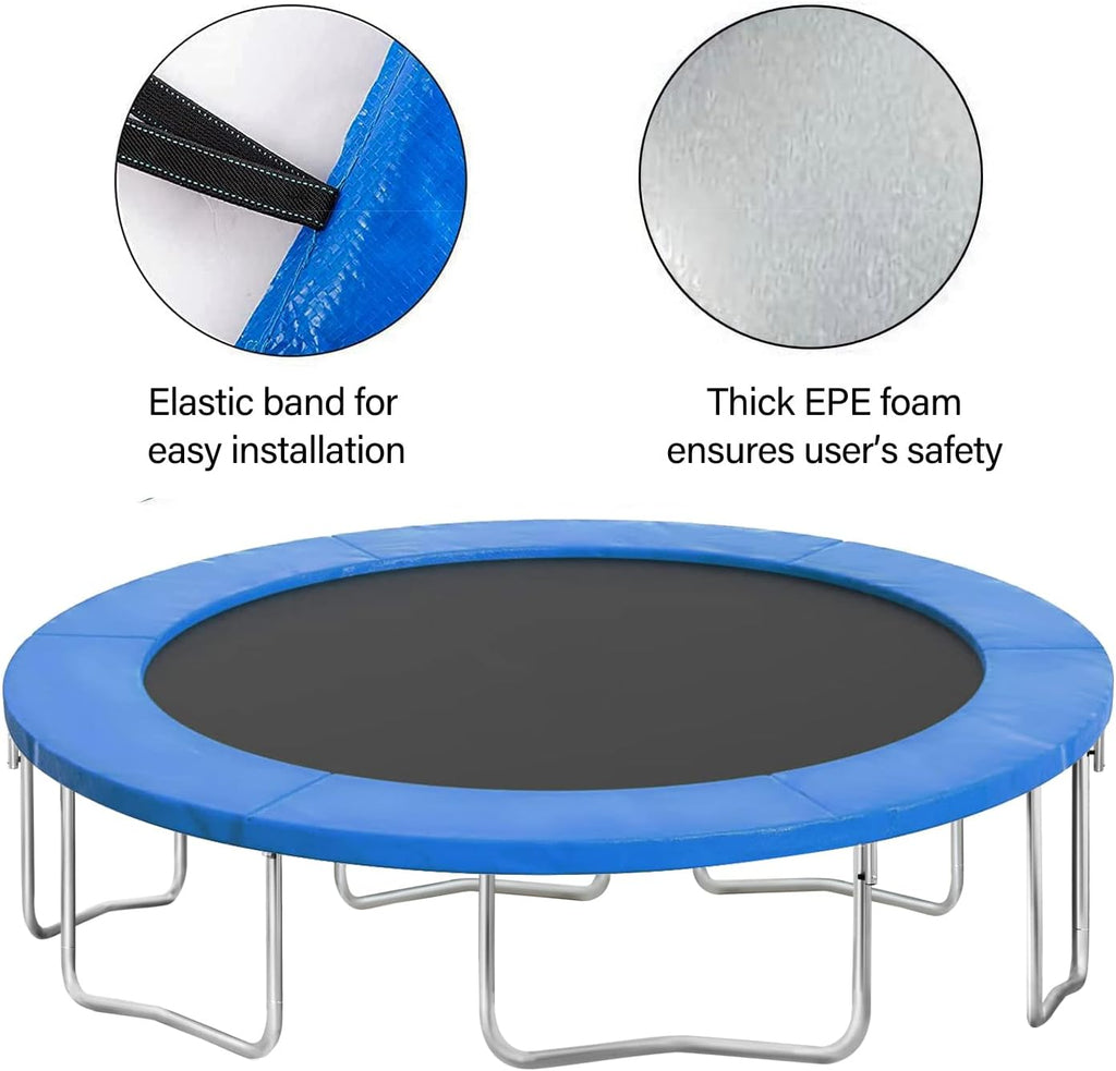 12FT Blue Trampoline Frame Pad Safety Spring Cover E194