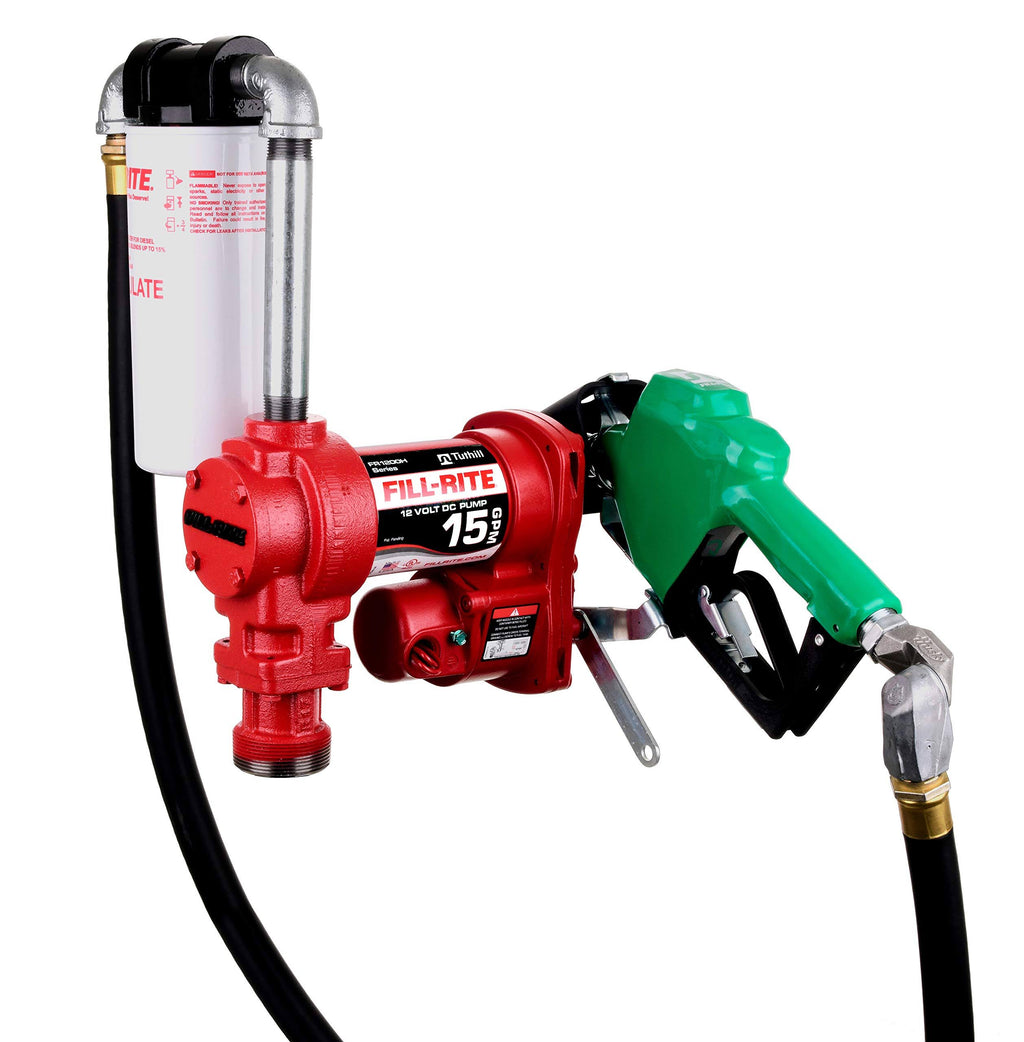 12V 15 GPM Fuel Transfer Pump with Filter Package P470
