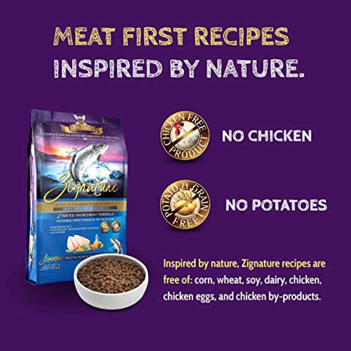 Dry Dog Food Trout & Salmon Formula Small Bites S48500