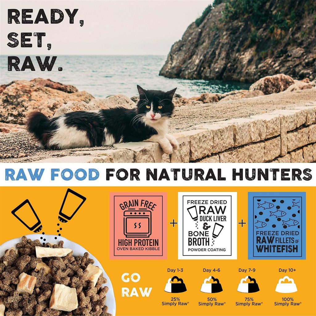 Raw Cat Kibble with Freeze-Dried Whitefish M91205