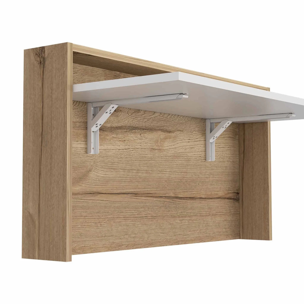 White Natural Folding Floating Desk D837184
