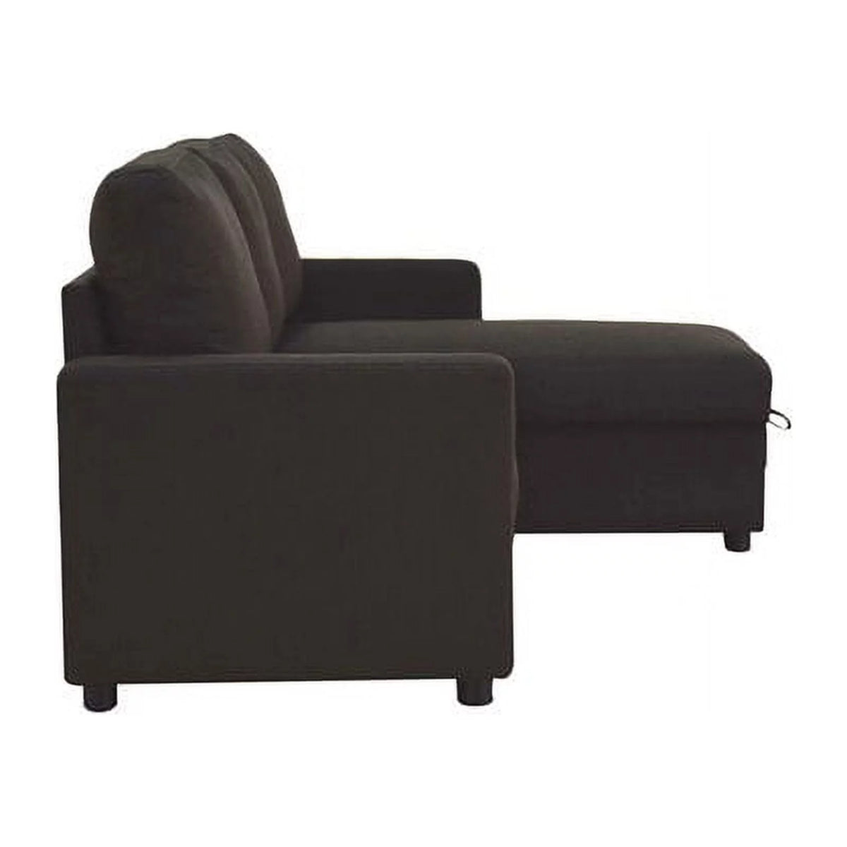 Charcoal Linen Sleeper Sectional Sofa X9383