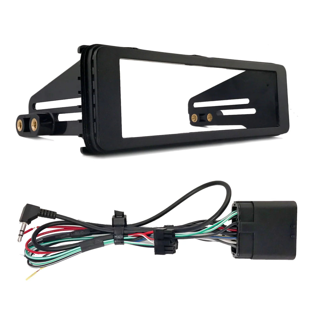 Single DIN Bluetooth CD Receiver with 6.5 Marine Speakers and Install Kit E224