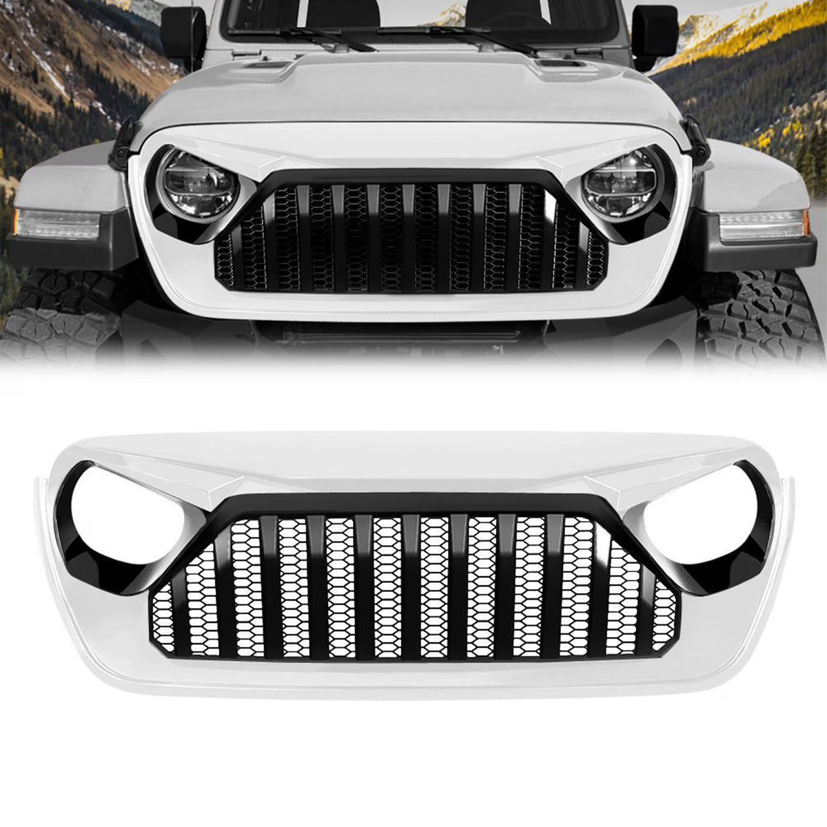 Front Grille for Jeep Wrangler JL & Gladiator JT U347