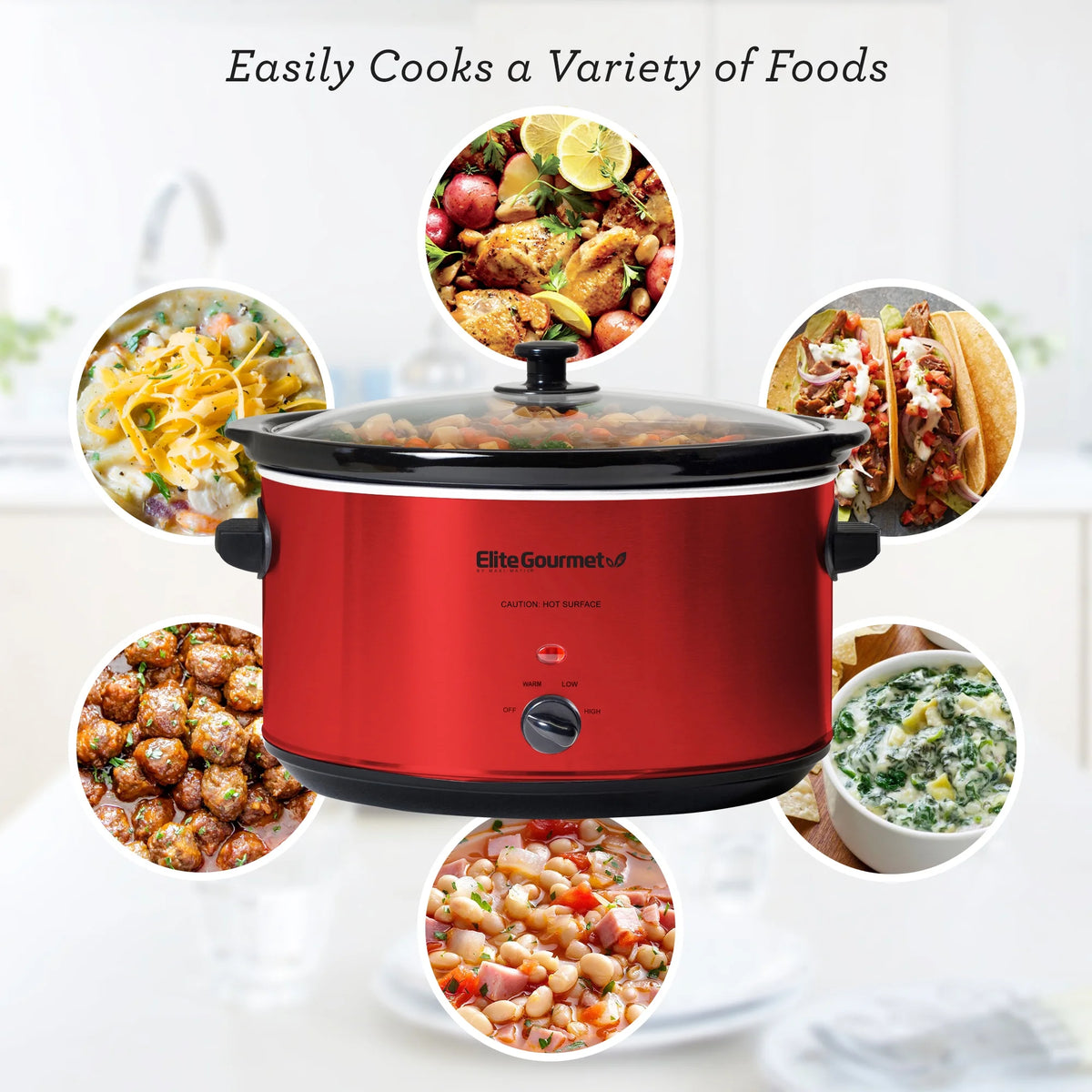 8.5Qt Stainless Steel Slow Cooker H9692