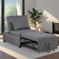 Dark Gray Convertible Sofa Bed with Pillow C88873