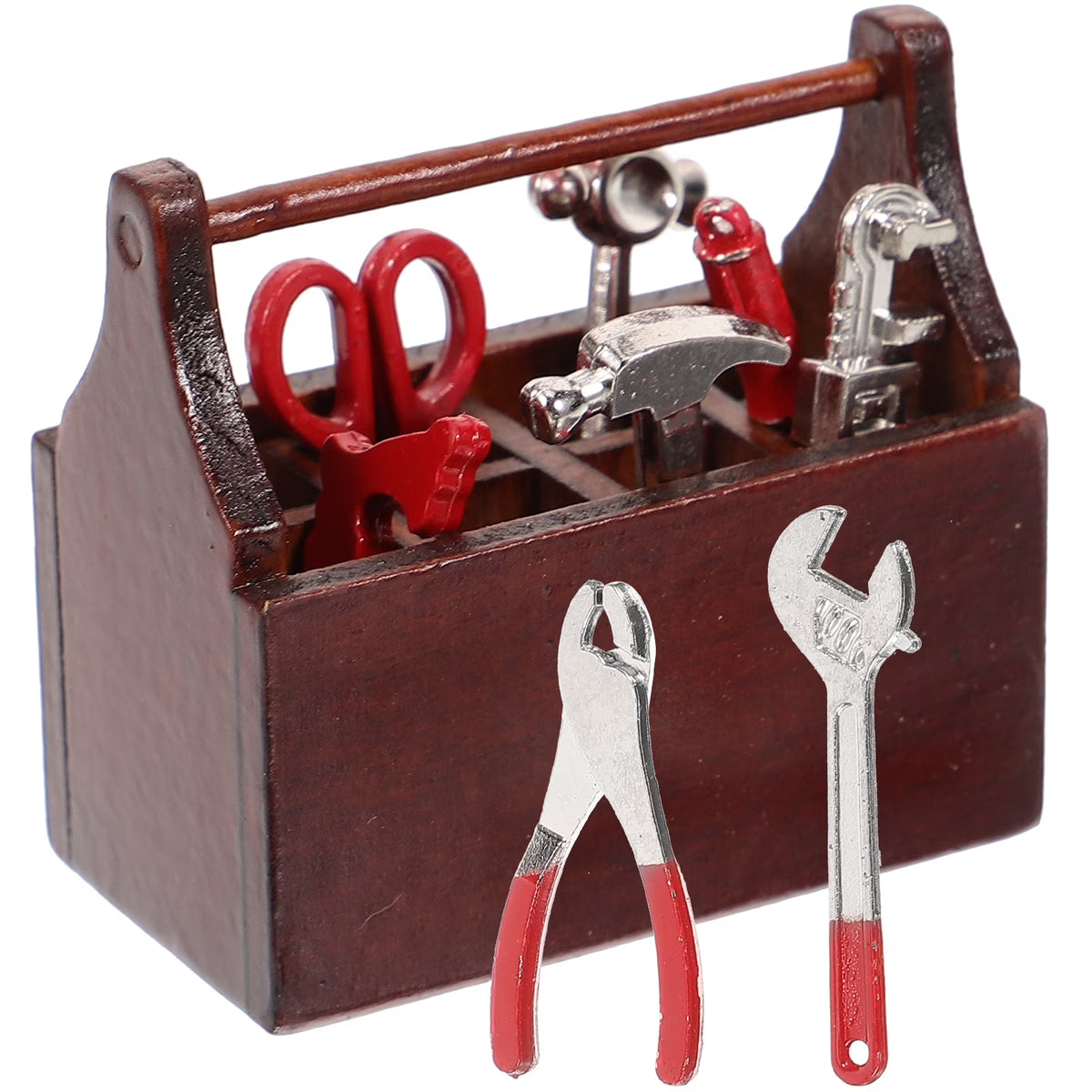 Walnut Toy Tabletop Decor Miniature House Accessories Z379