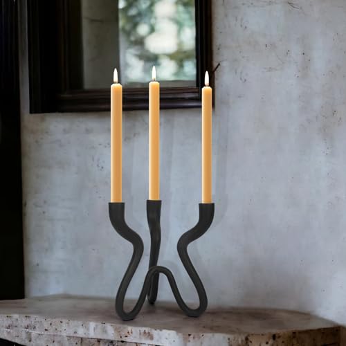 Cast Iron Metal Taper Candlestick Candelabra T18313