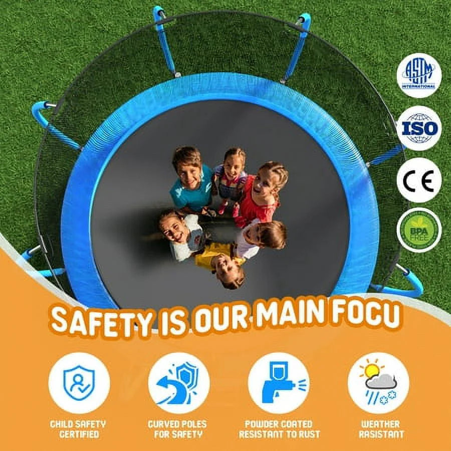 10FT Trampoline with Safety Enclosure Net I7756