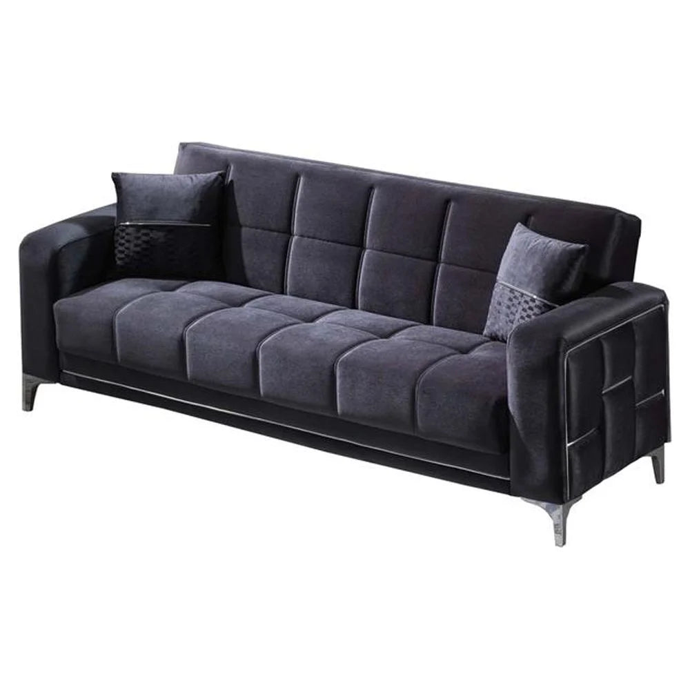Anthracite Convertible Sleeper Loveseat K704