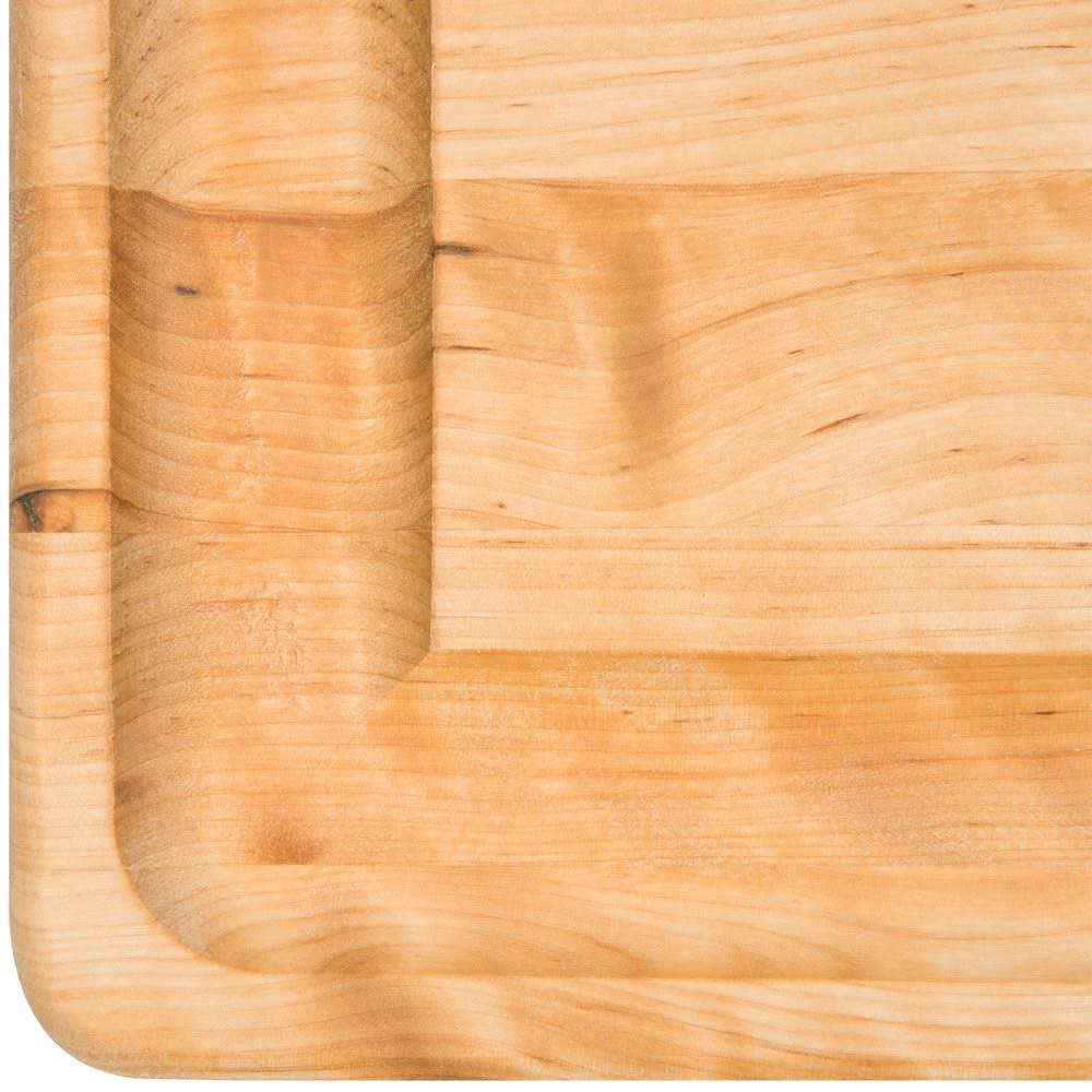 24x22 x 16x22 x 1 1/4x22 Wood Grooved Carving Board W100