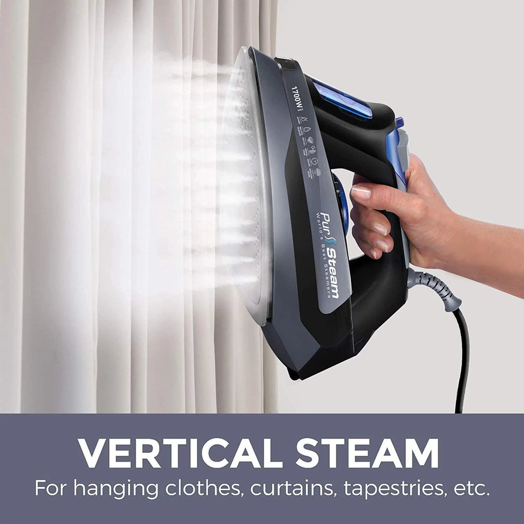 1700W Steam Iron with Stainless Steel Sole Plate A734341