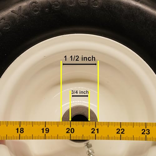 15x6.00-6 Flat Free Tire and Wheel Assembly I7582