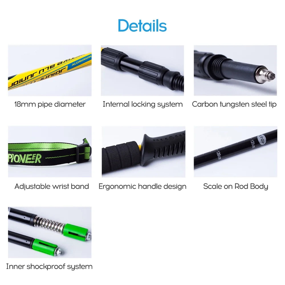 Telescopic Adjustable Trekking Hiking Pole I168238