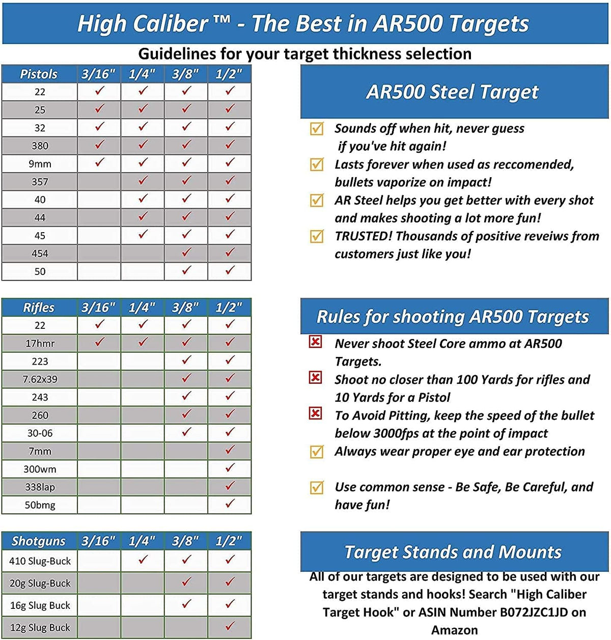 AR500 Silhouette Targets O68822