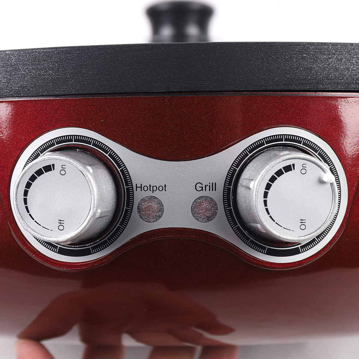 2 in 1 Electric Smokeless BBQ Grill and Hot Pot, 3.6L 2200W Y61753