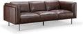 Brown Leather Sofa H449
