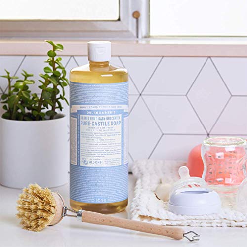 Pure-Castile Liquid Soap (Baby Unscented, 32 ounce) G950