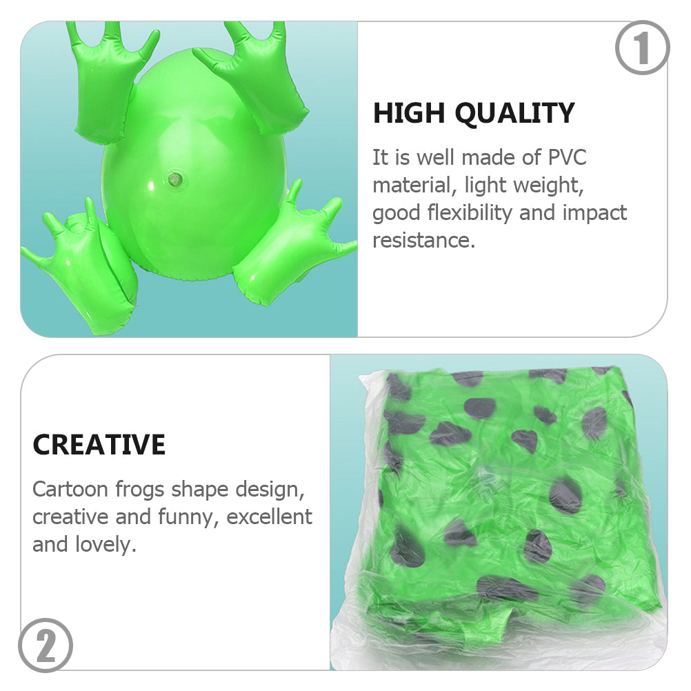 Luminous Inflatable Frog Toys Party Decor Funny Blow Up Toy P80510