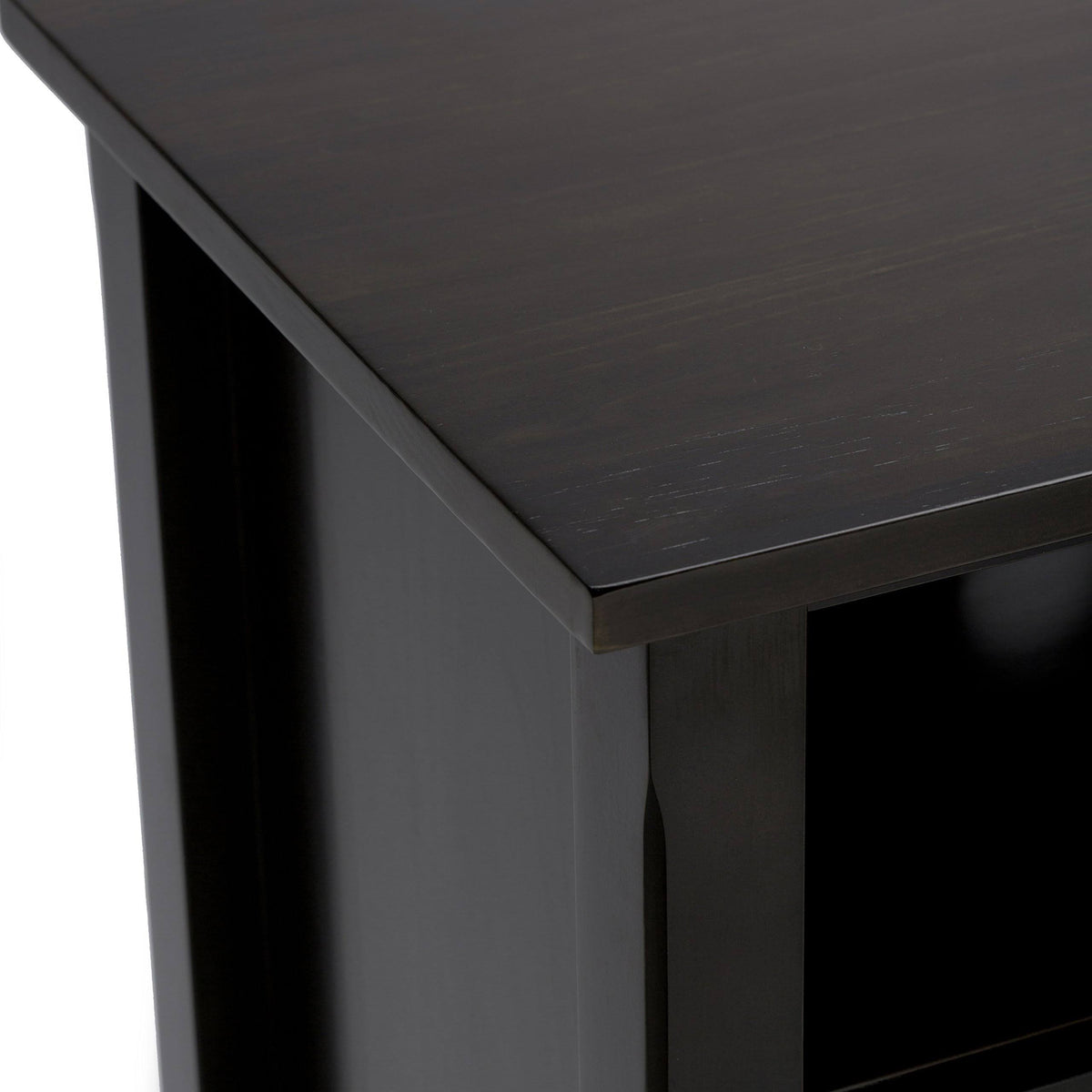 Dark Walnut Brown Tall TV Media Stand A381