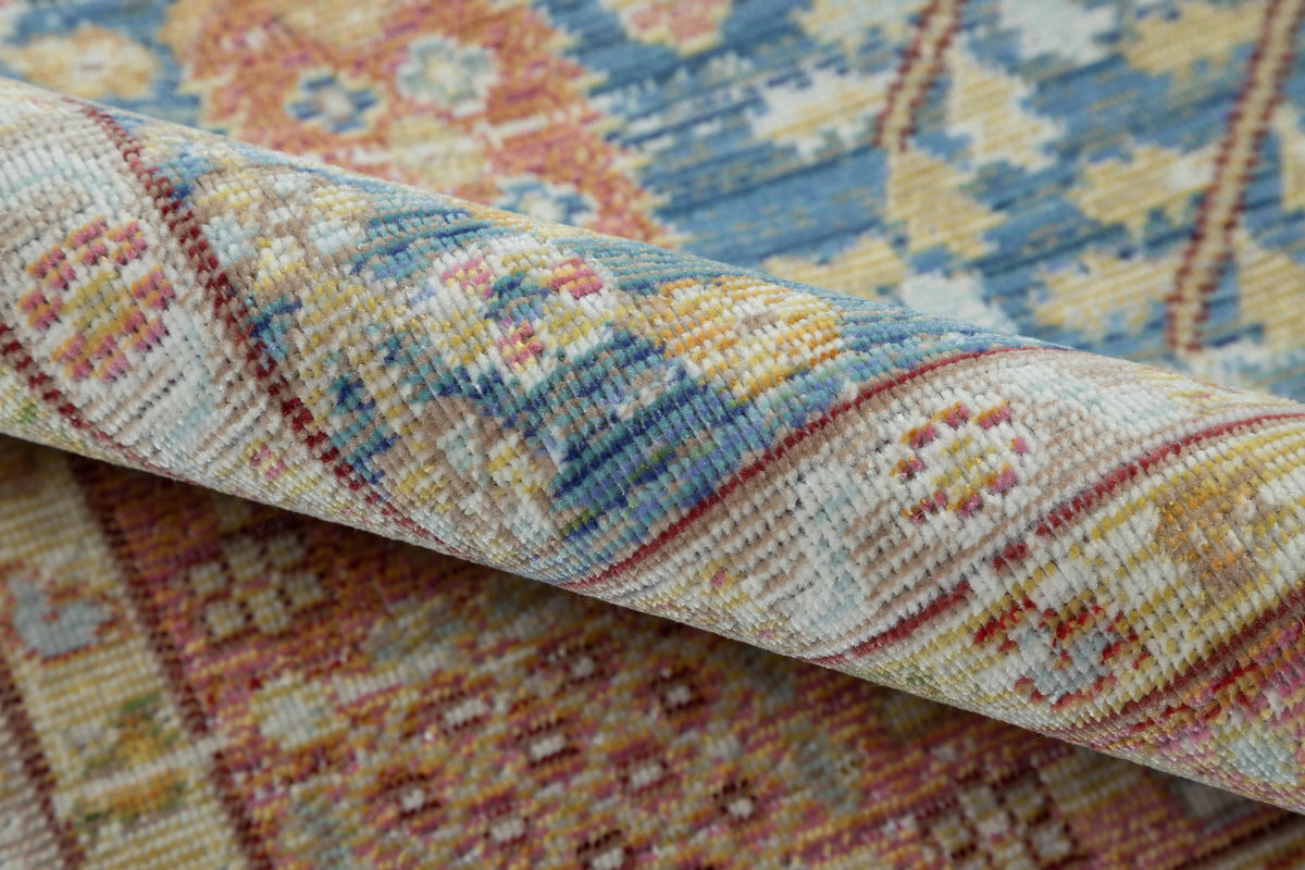 Blue Polyester Area Rug 7'10" X 10'6" L47760