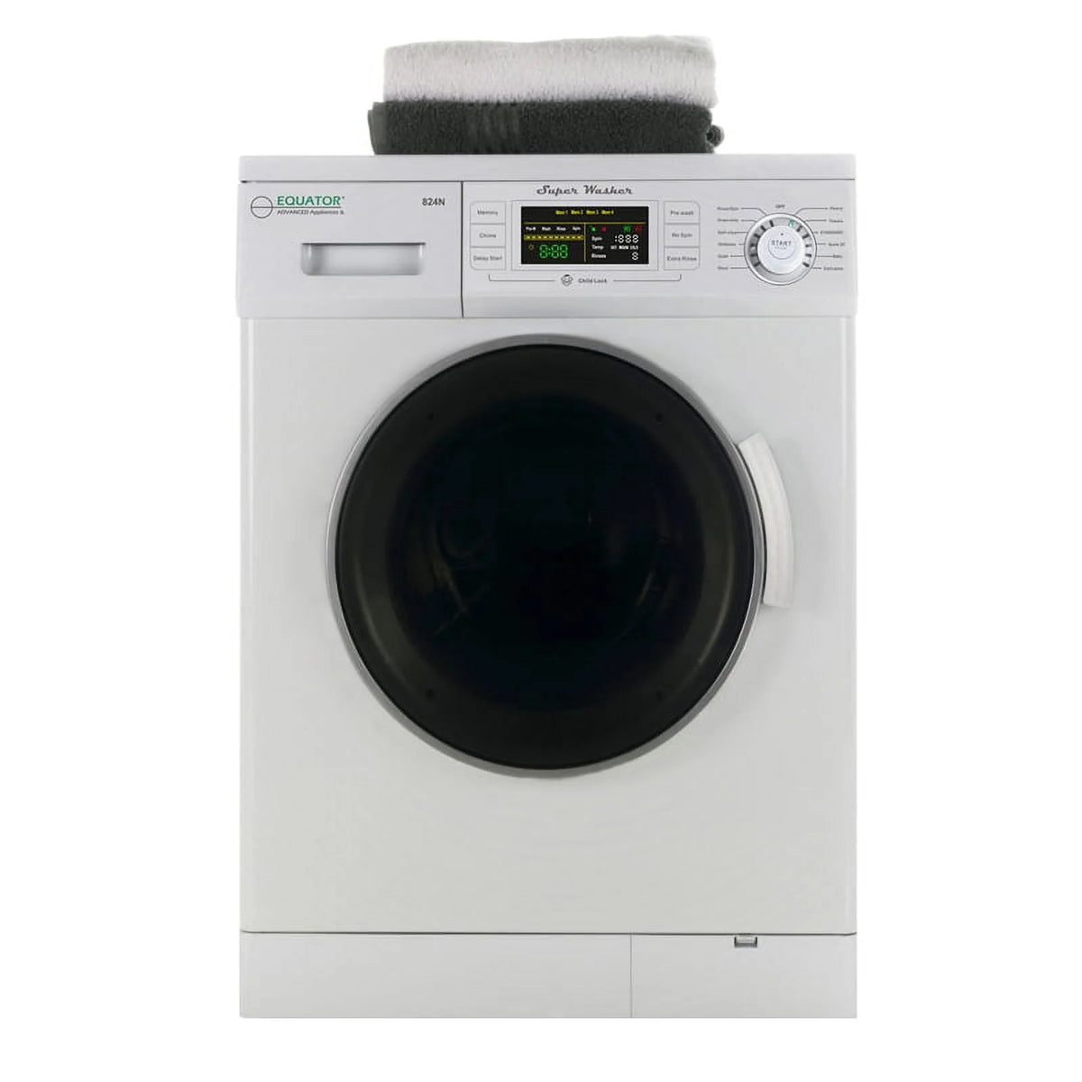 13 lbs Compact 110V Washer 1200 RPM 12 Programs U506324