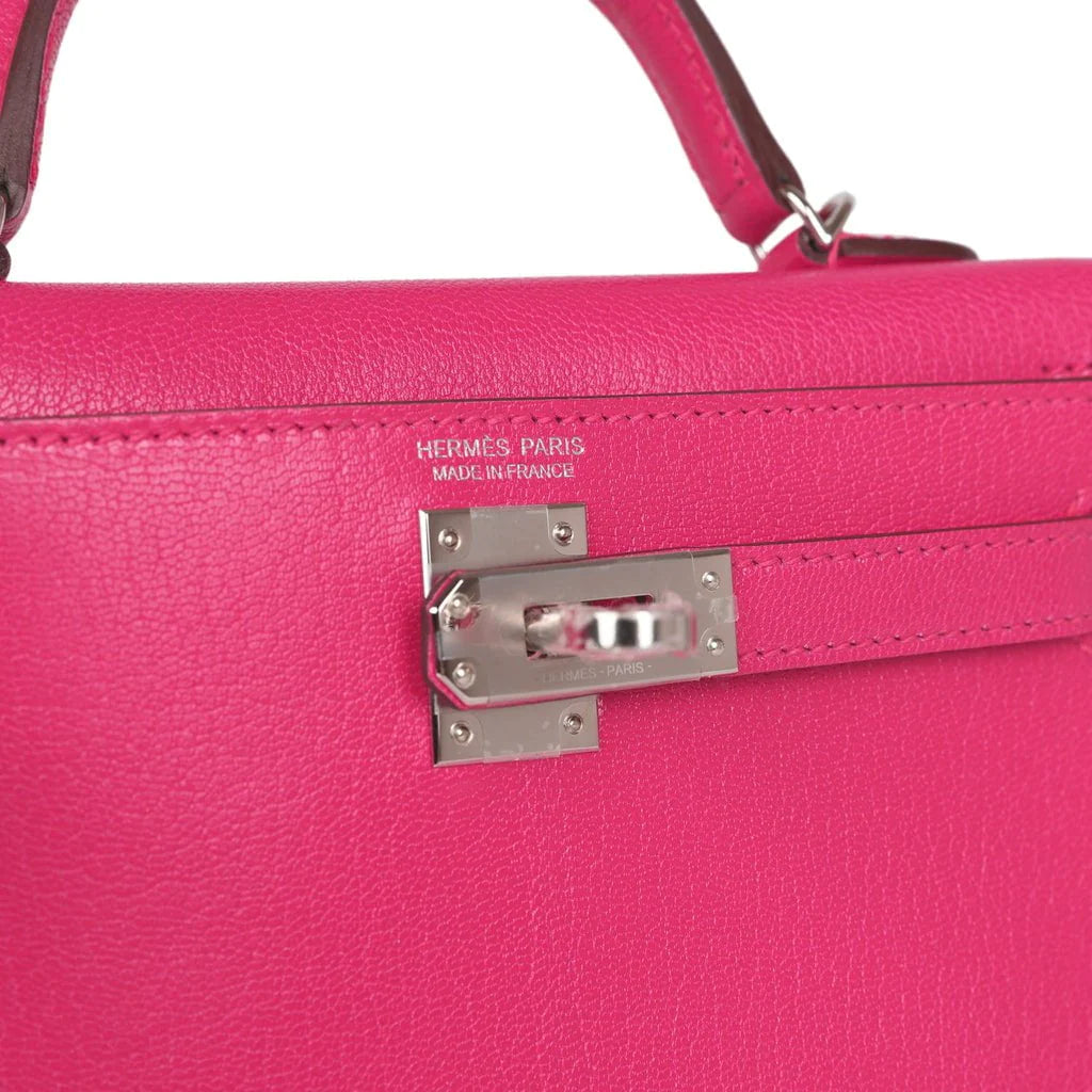 Rose Extreme Chevre Chamkila Palladium Hardware Bag K17263