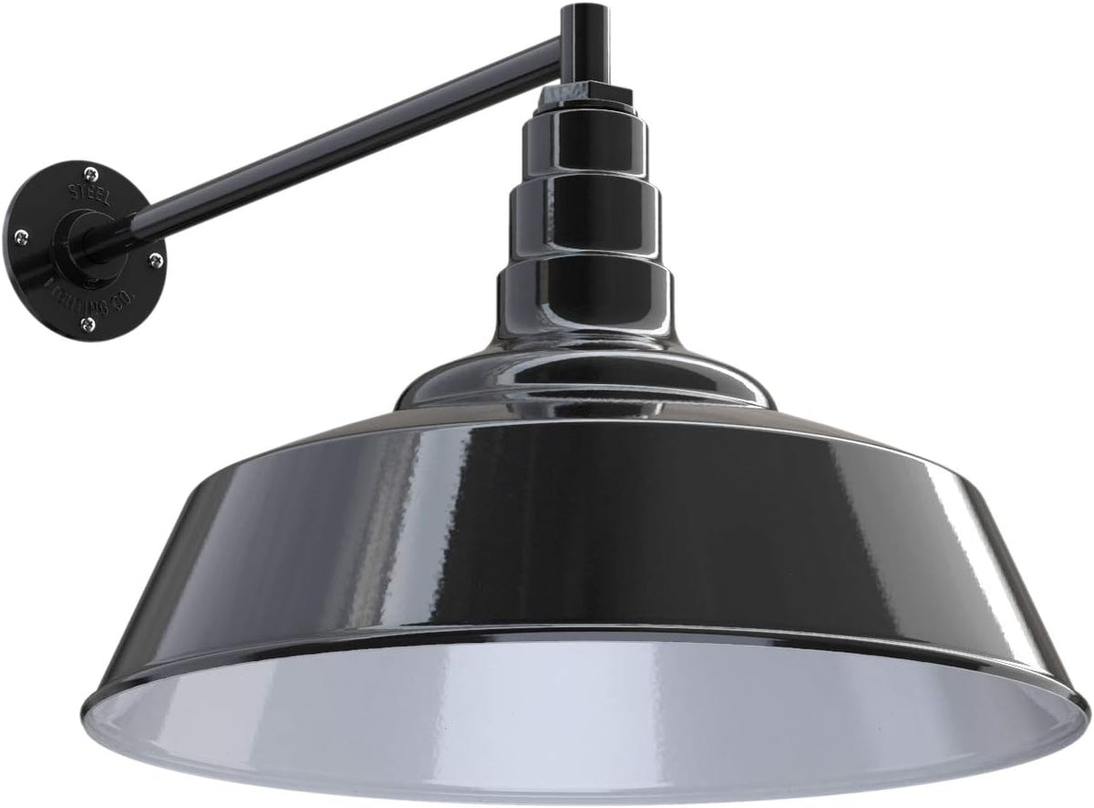 20 inch Dome Gooseneck Outdoor Wall Mounted Barn Light S38082