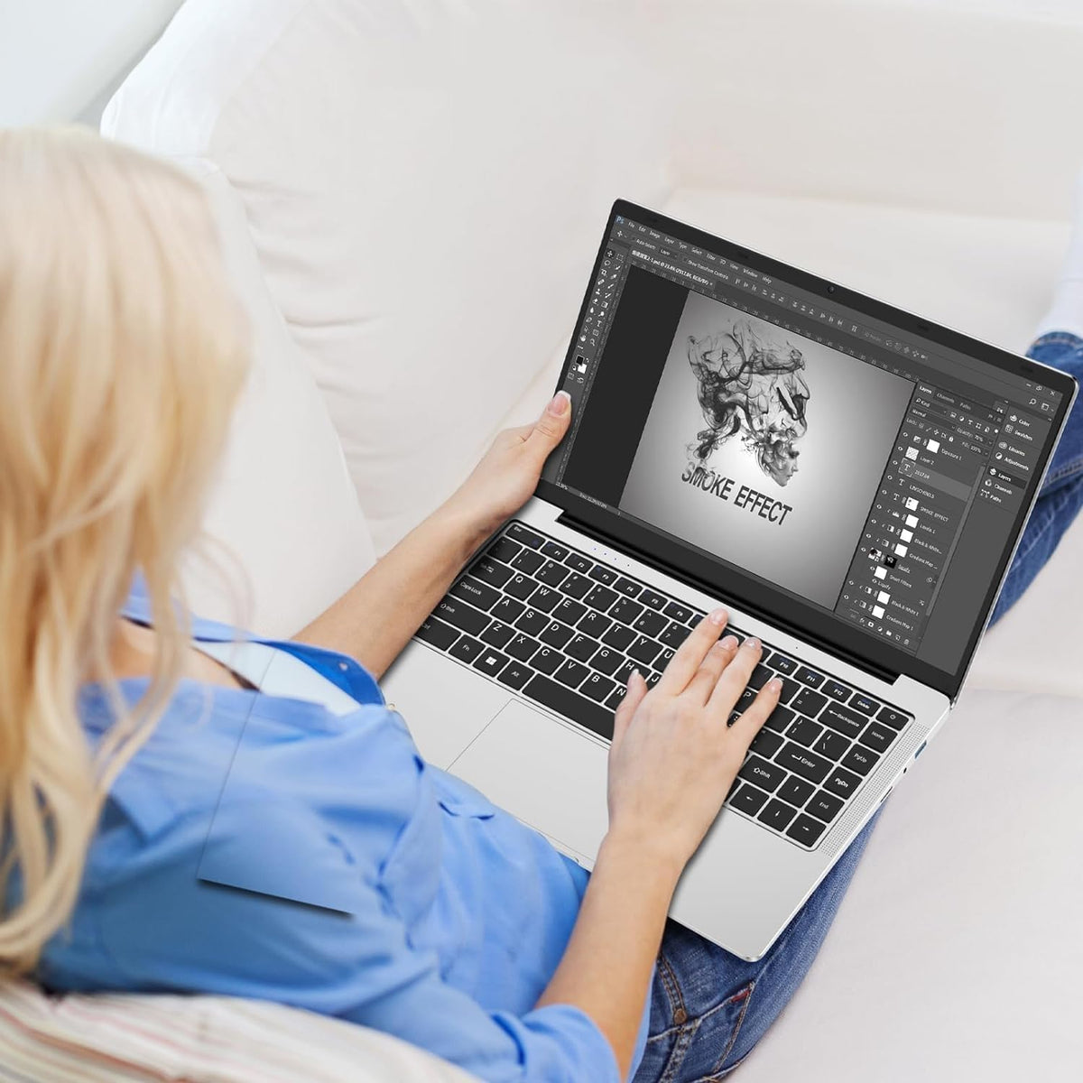 14.1" FHD IPS LCD Windows Laptop Computer, 8GB DDR4 RAM, 512GB M.2 SATA SSD, Intel Celeron J4105 Processor H16213